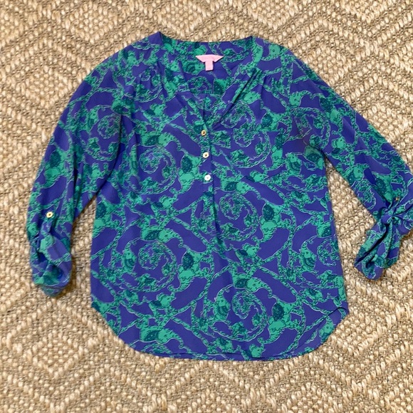 Lilly Pulitzer Elsa Top Small - Picture 1 of 4